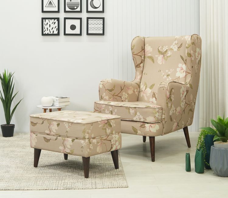 Wing Chair Online - Claudia Lounge Chair for Bedroom
