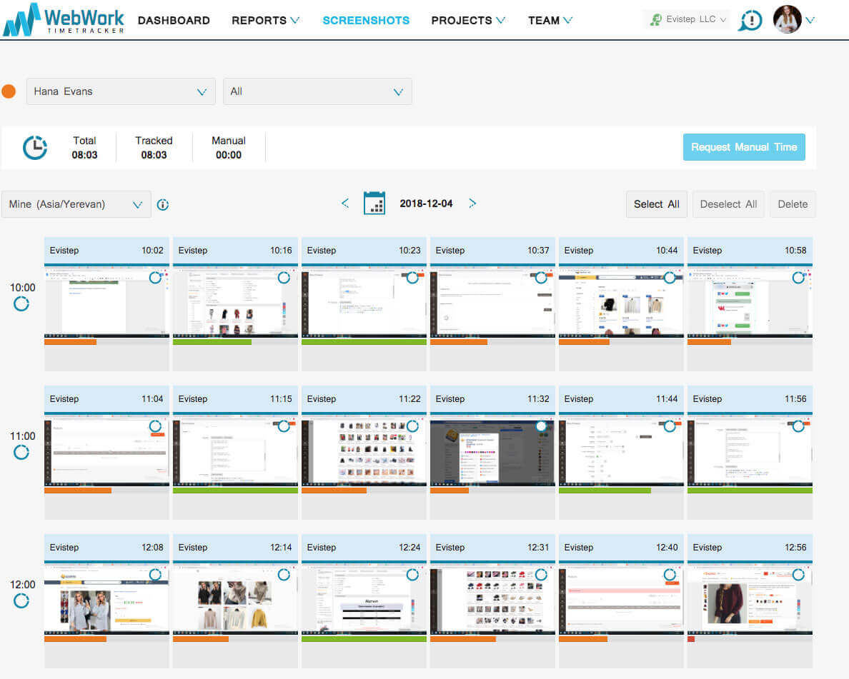 WebWork time tracker software for time management