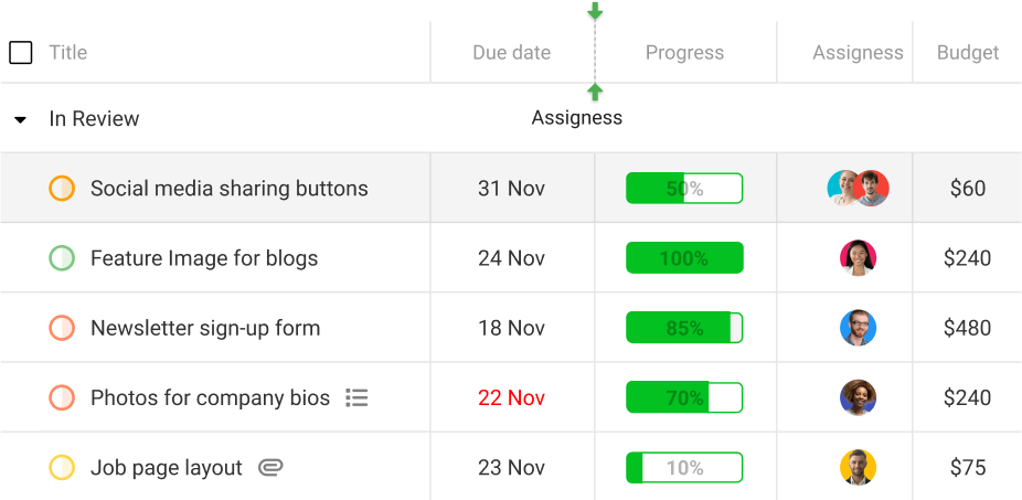 Drag and Drop columns