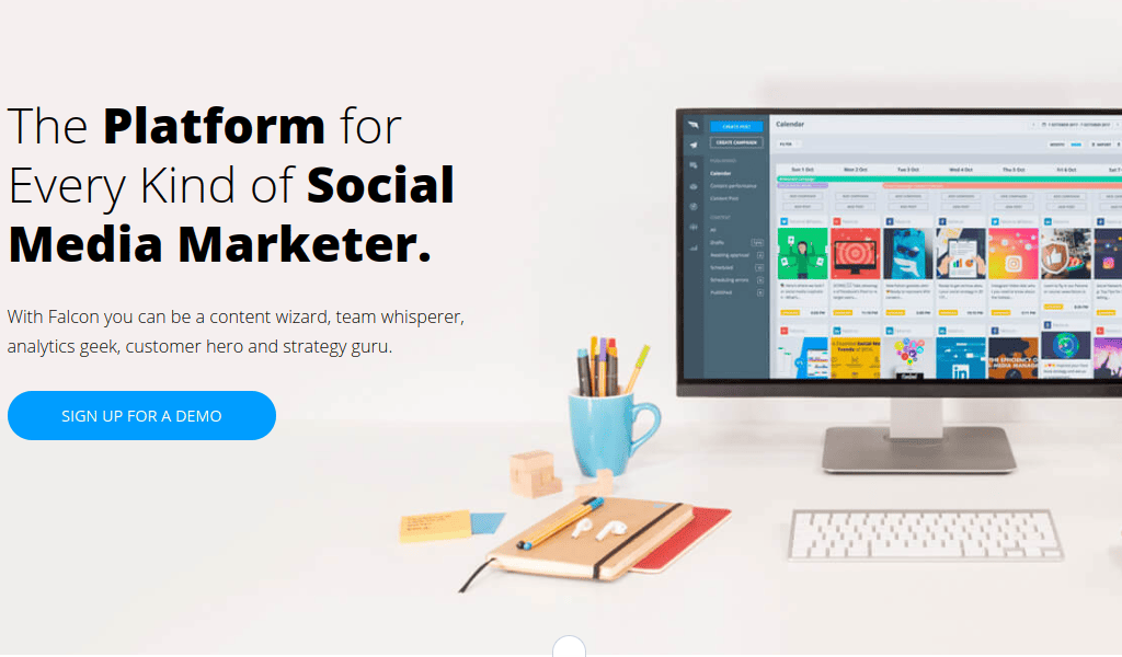 Falcon is an all-in-one social media platform for digital marketers