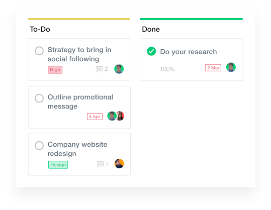 kanban/board view ProofHub