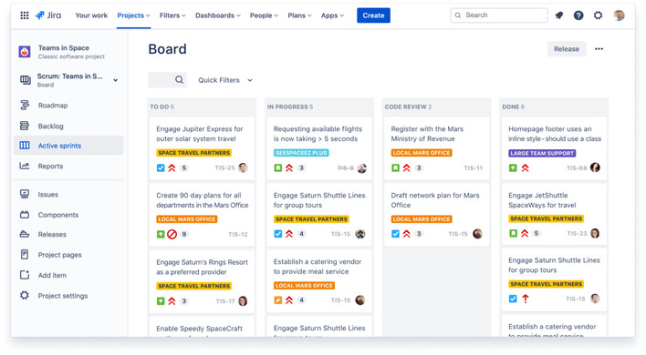 JIRA task management