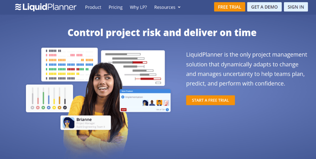 LiquidPlanner: software similar to microsoft project