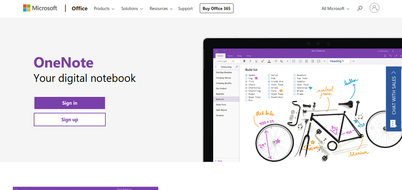 Microsoft OneNote as productivity tool