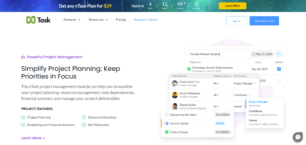 nTask as a best workload management tool