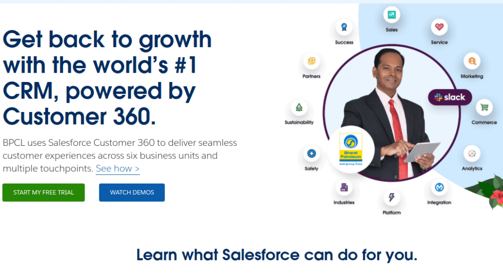 Salesforce is a well-known CRM for digital marketers