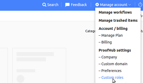 Custom Roles in ProofHub