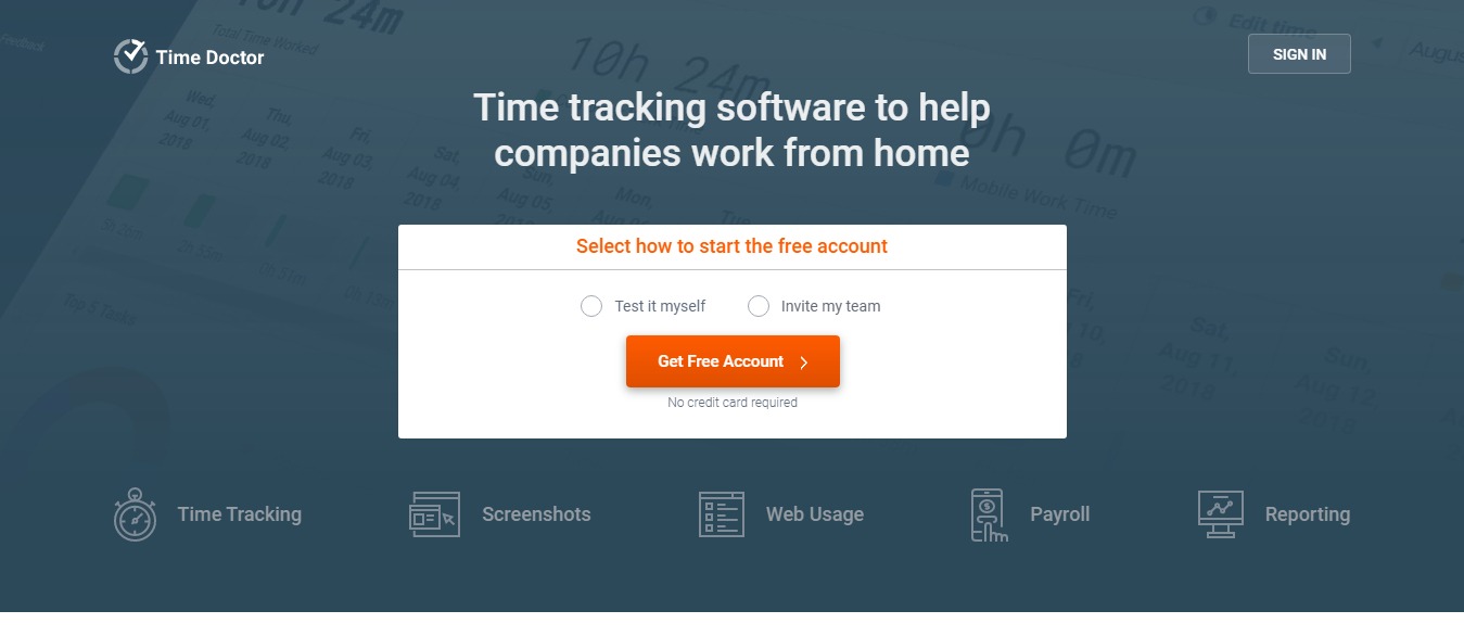 Time Doctor best time-tracking application for remote teams