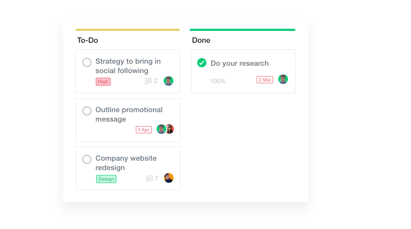 ProofHub Kanban board work flow