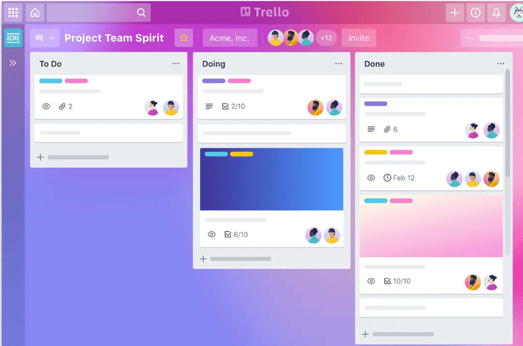 Trello for task management